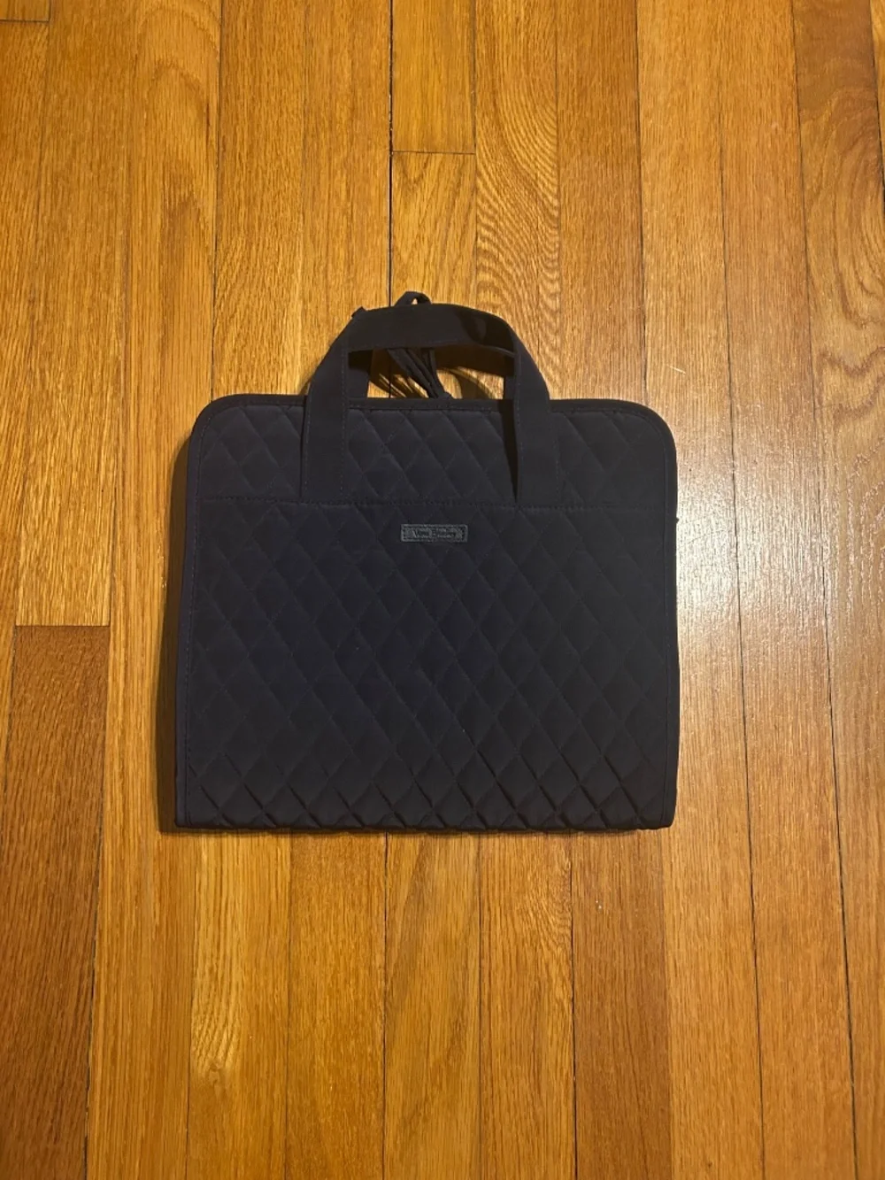 Vera Bradley Navy Hanging Toiletry Cosmetic Travel Bag